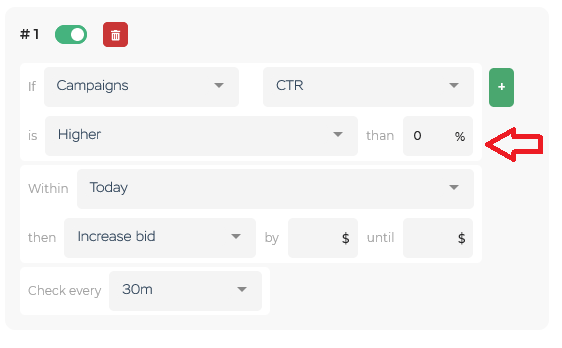 Example of Automated rules