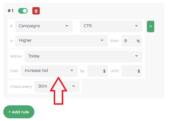 Example of Automated rules