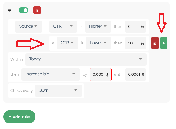 Example of Automated rules