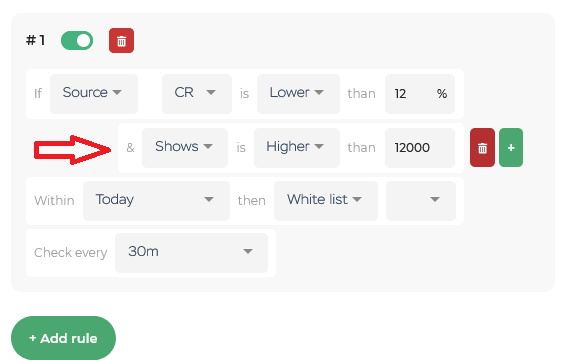 Example of Automated rules