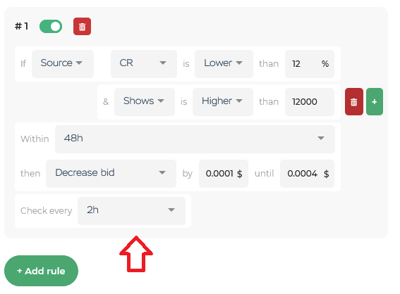 Example of Automated rules