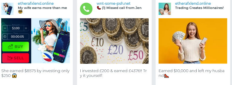 Crypto vertical creative examples