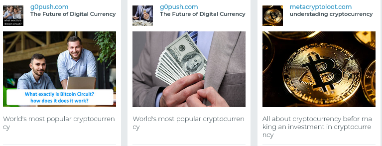 Crypto vertical creative examples